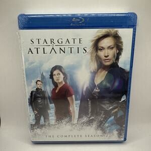 STARGATE ATLANTIS 2005 COMPLETE SEASON 2 BLU RAY 4 DISC SET. "NEW"